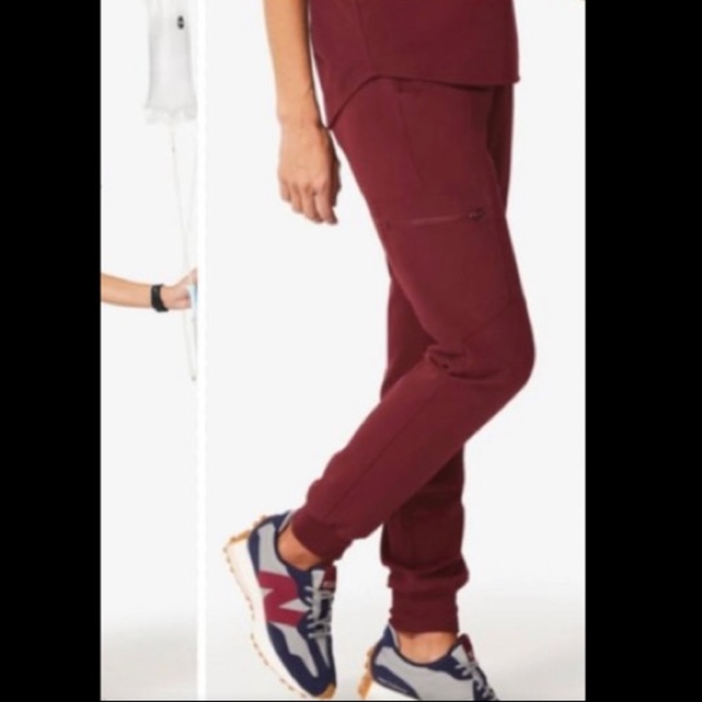Burgundy Figs Zamora Rafaela Scrub PANTS
